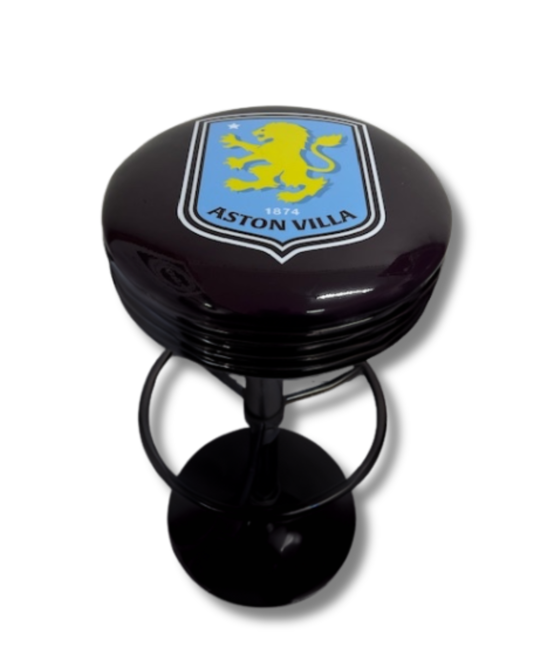 Aston Villa Retro Bar Stool Black