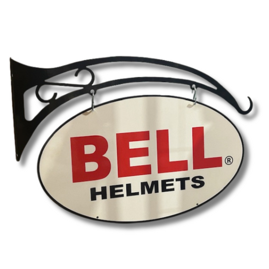 Bell Helmet Oval Hanging Sign