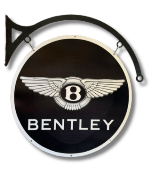 Bentley Retro Sign Round Double Sided