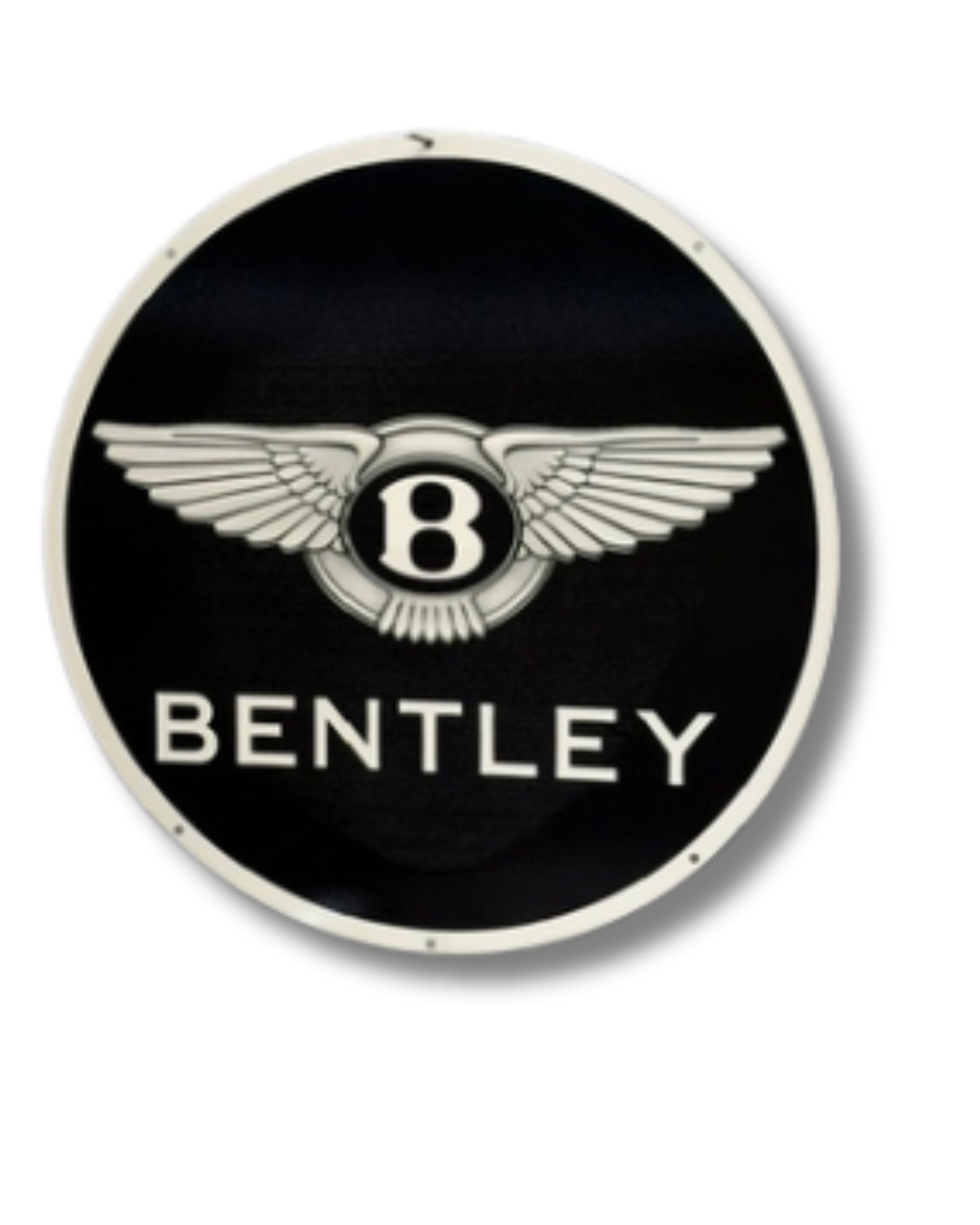 Bentley Single Sided Retro Sign Round
