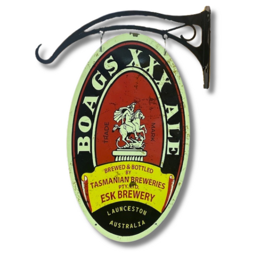 Boags Ale Oval Hanging Sign