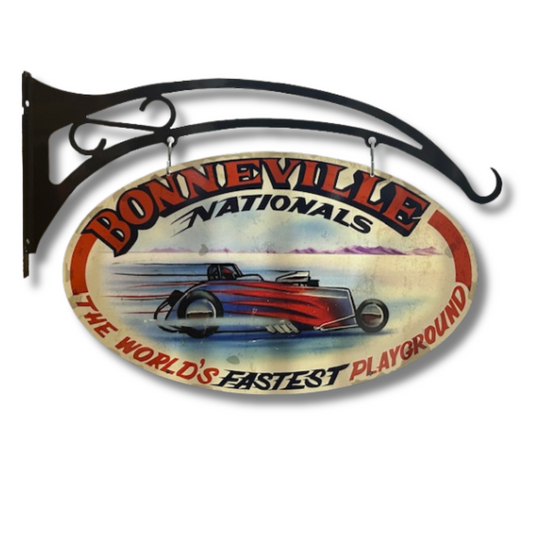Bonneville Nationals Oval Hanging Sign