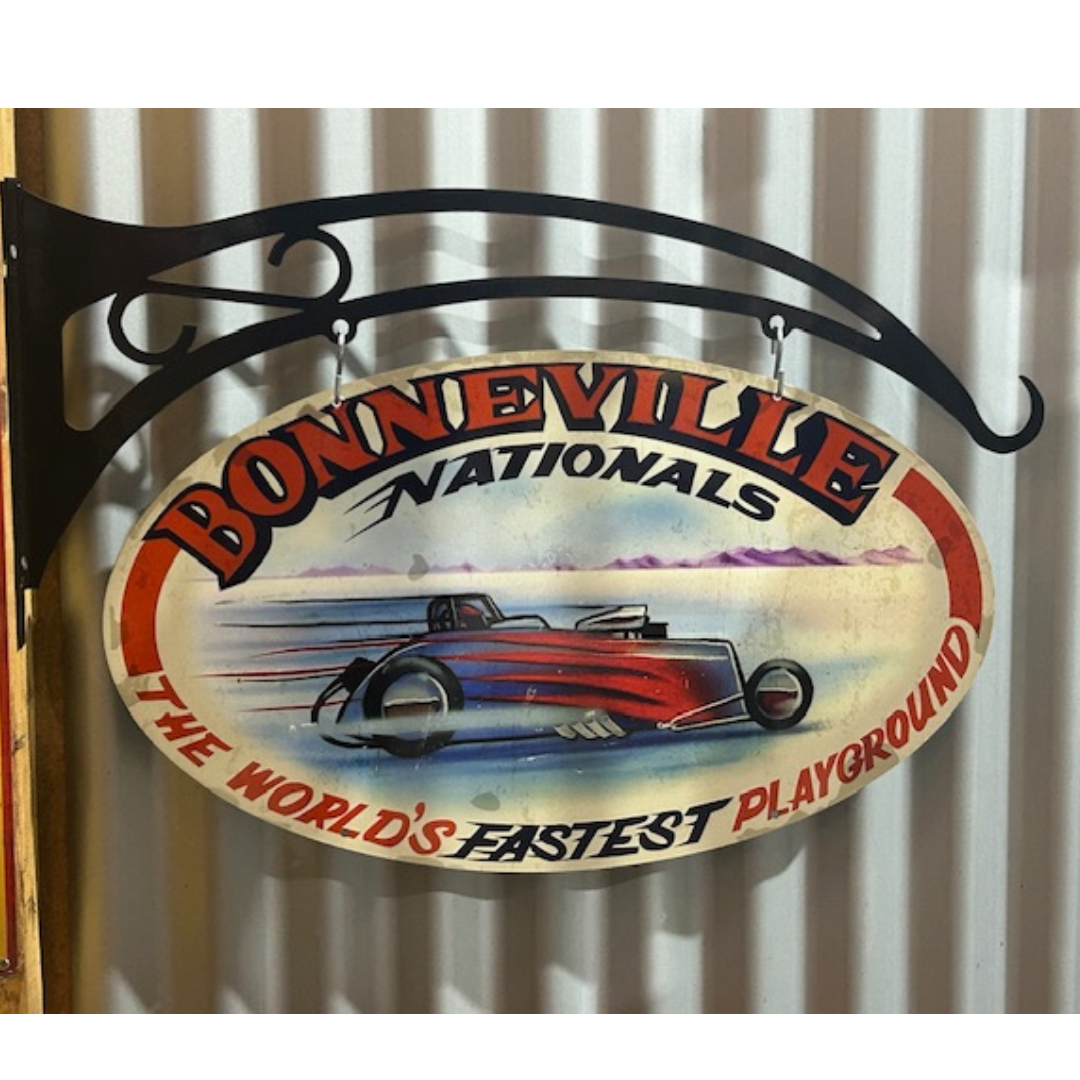 Bonneville Nationals Oval Hanging Sign