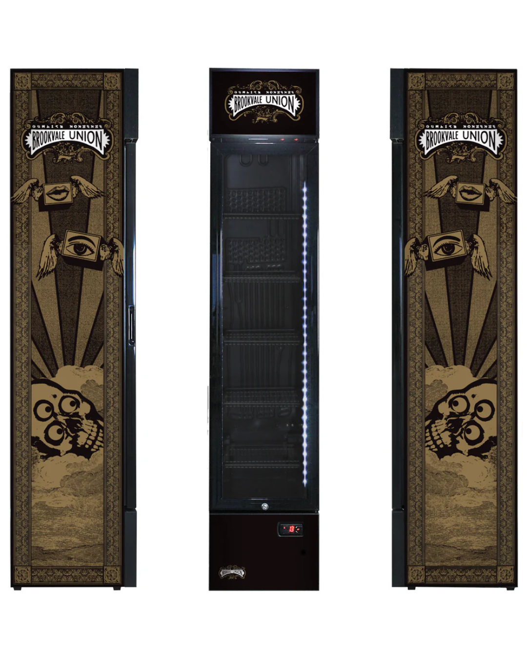 Brookvale Union Branded 160LT Upright Bar Fridge