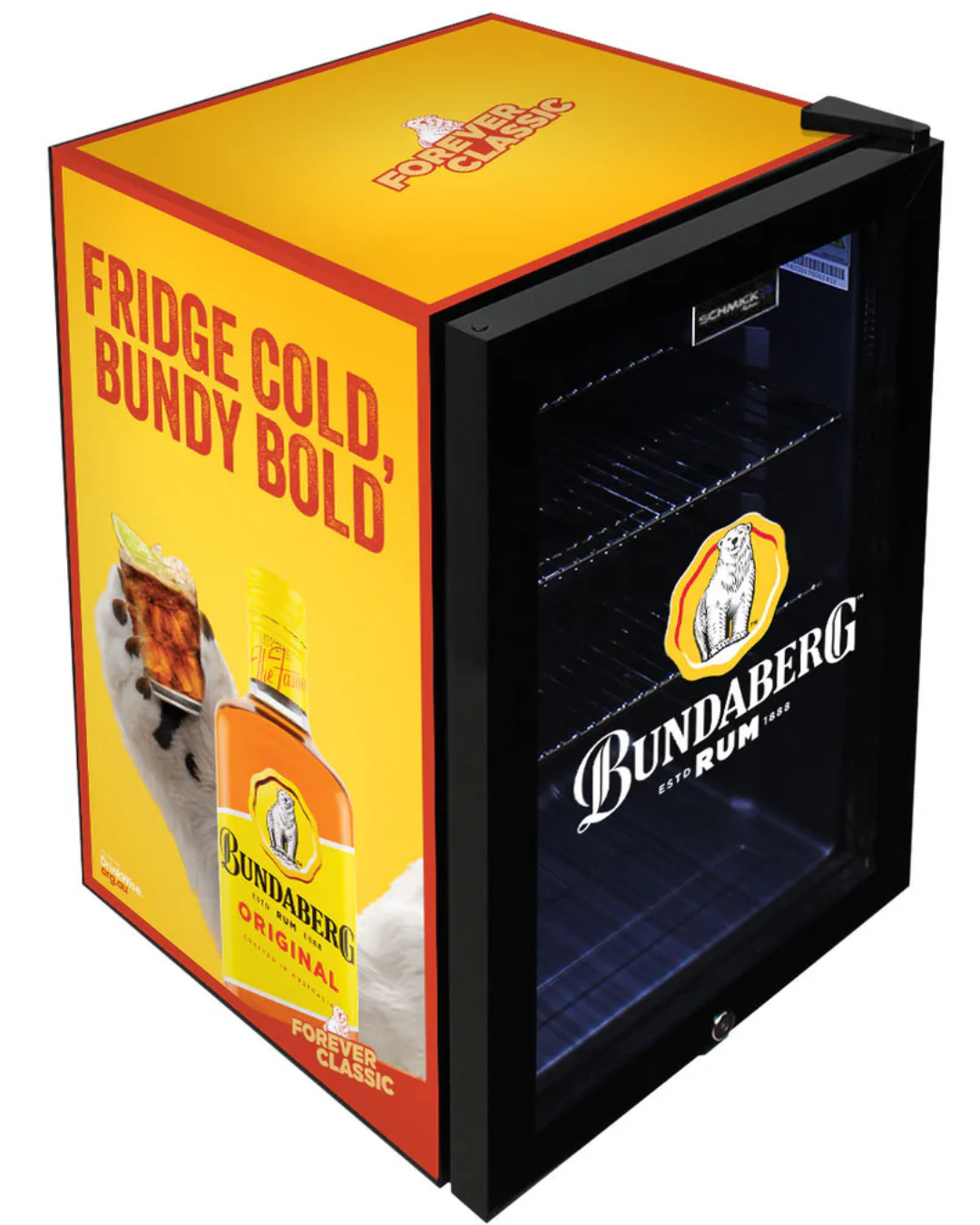 Bundy Rum 70LT Glass Door Bar Fridge