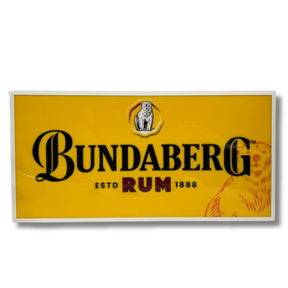 Bundy rum Light up Sign 600 x 1200MM