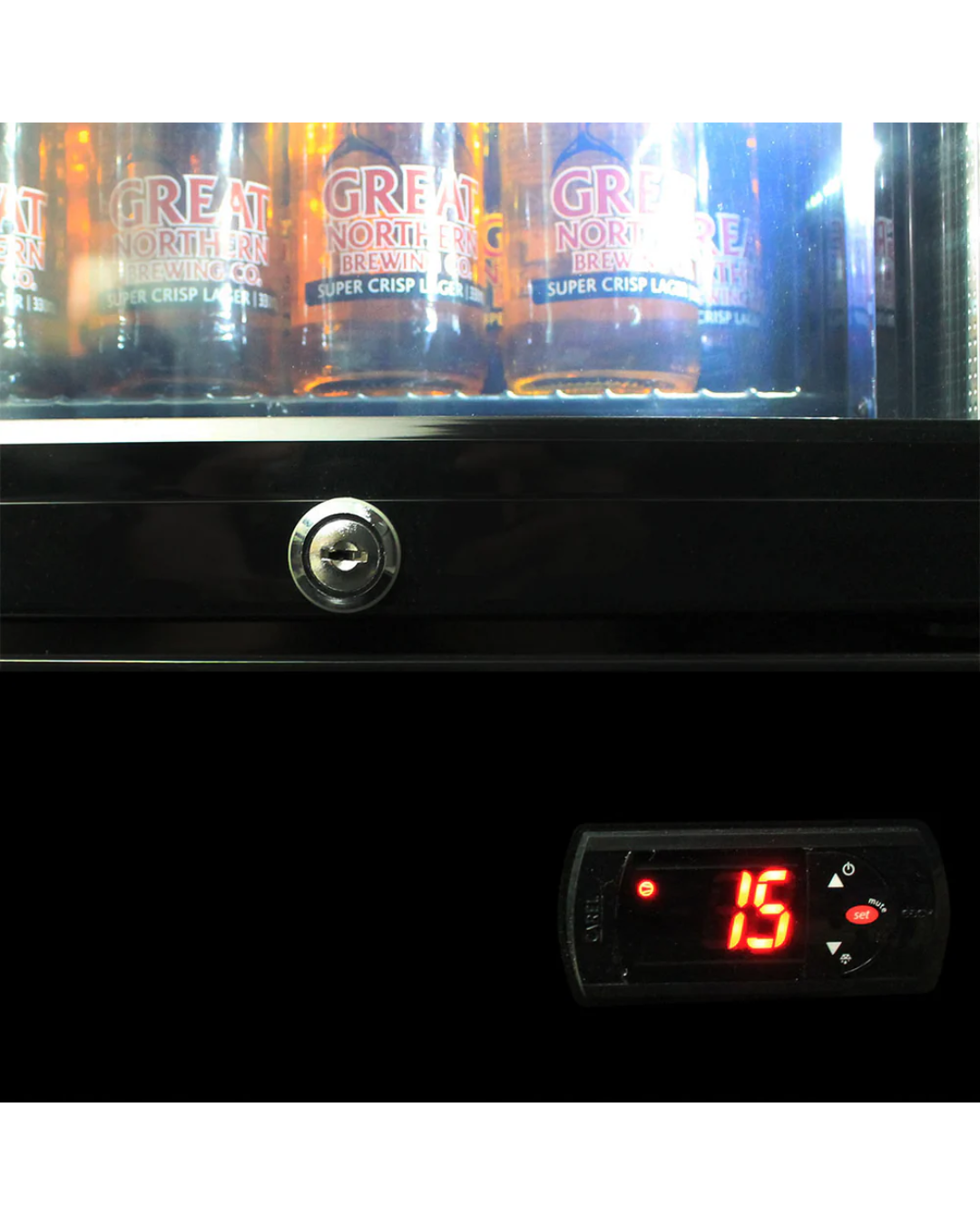 Bundy Rum Branded 160LT Upright Bar Fridge
