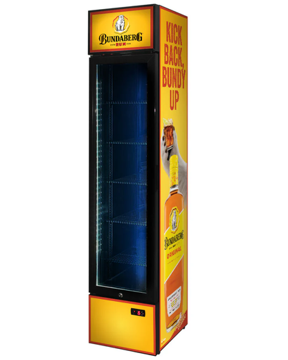 Bundy Rum Branded 160LT Upright Bar Fridge