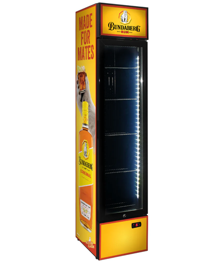 Bundy Rum Branded 160LT Upright Bar Fridge
