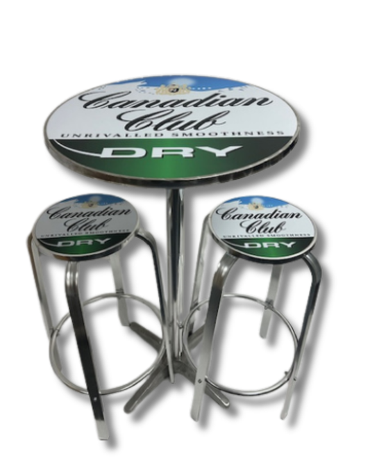 Canadian Club Exterior Bar Stool & Table Set