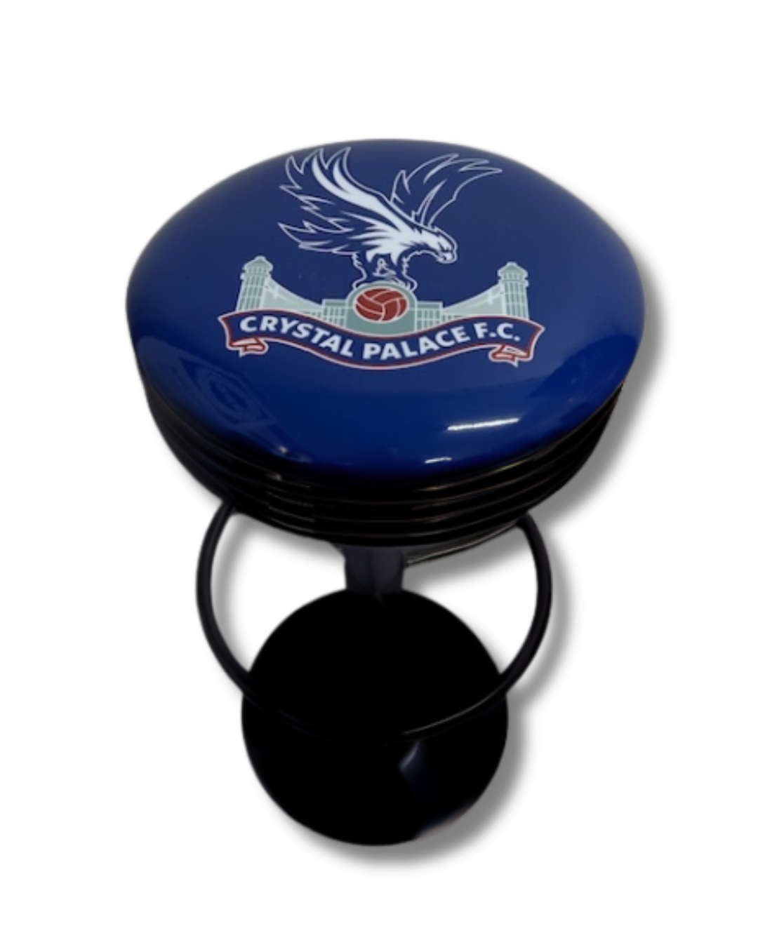 Crystal Palace FC Retro Bar Stool Black