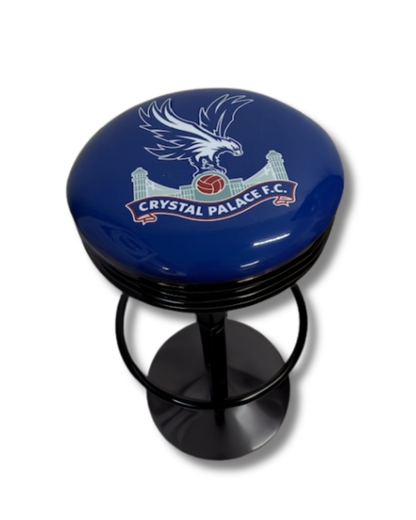 Crystal Palace FC Retro Bar Stool Black