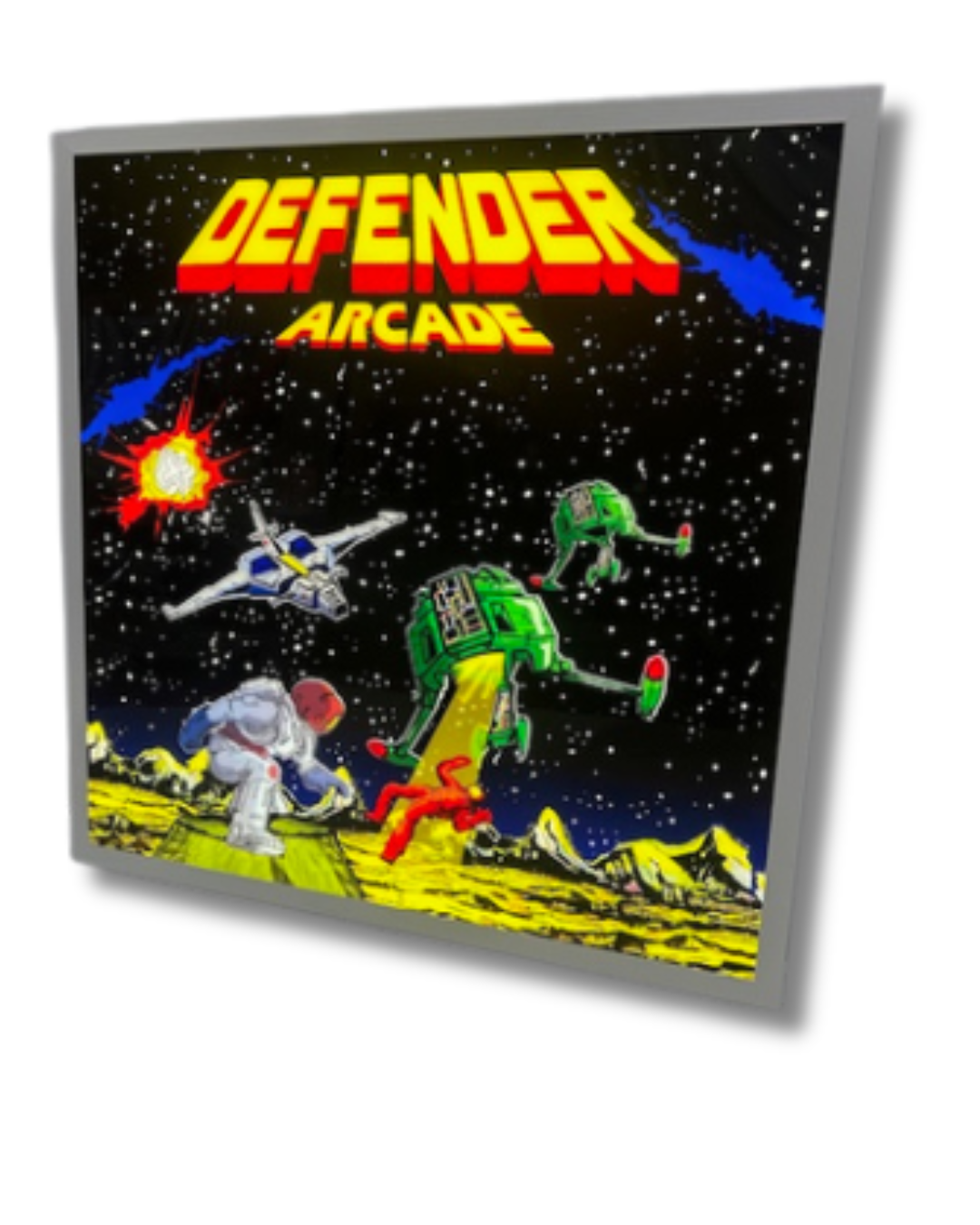 Defender Arcade Light Up Sign 600 x 600MM