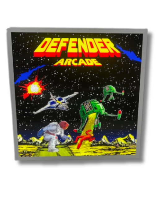 Defender Arcade Light Up Sign 600 x 600MM