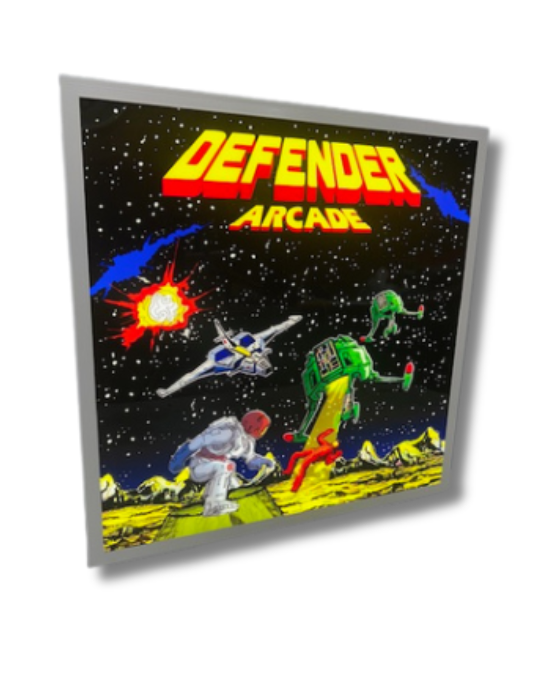 Defender Arcade Light Up Sign 600 x 600MM
