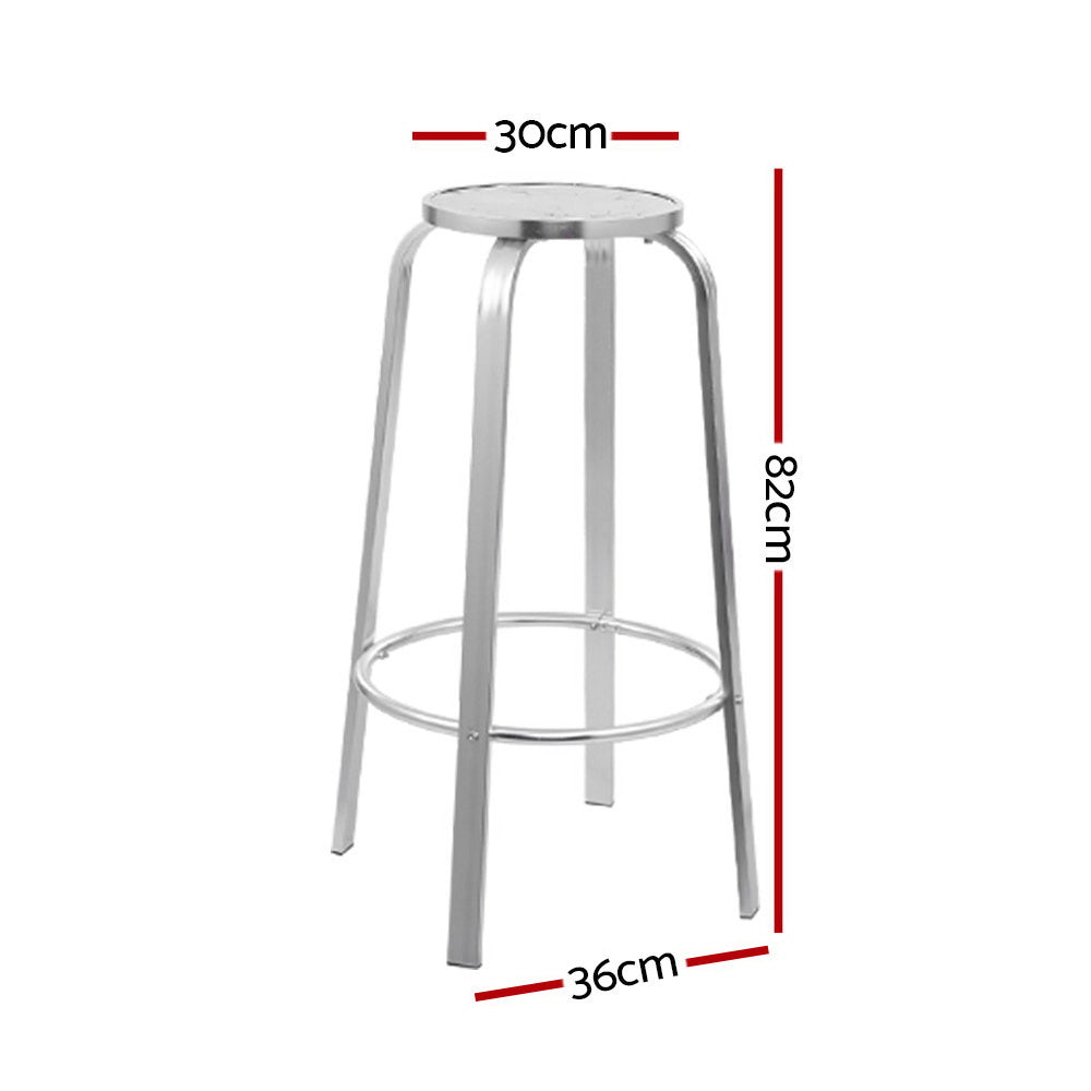 Stone & Wood Exterior Bar Stool (pair)