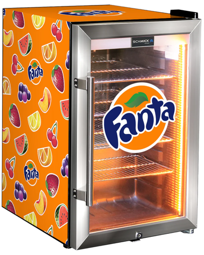 Fanta 70LT Mini Bar Fridge orange fruit
