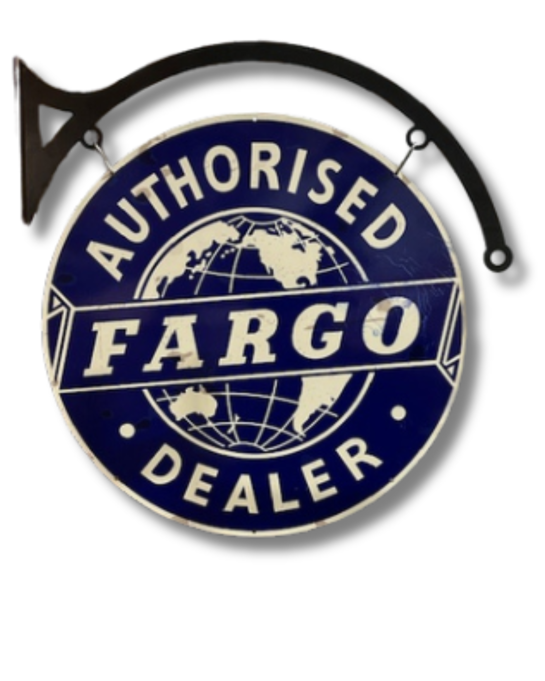 Fargo Dealer Retro Sign Round Double Sided
