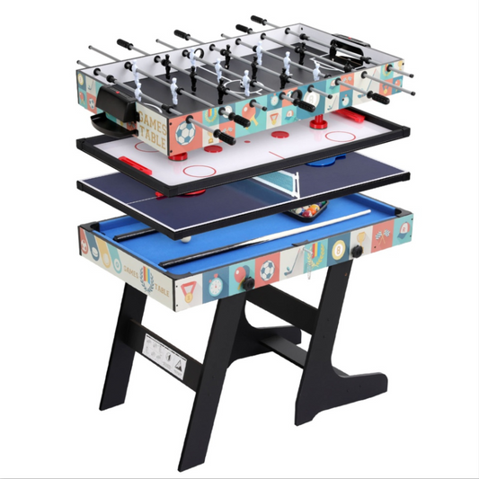 4FT 4-In-1 foldable Foosball Soccer Game