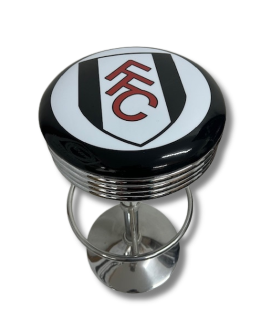 Fulham FC Retro Bar Stool Chrome
