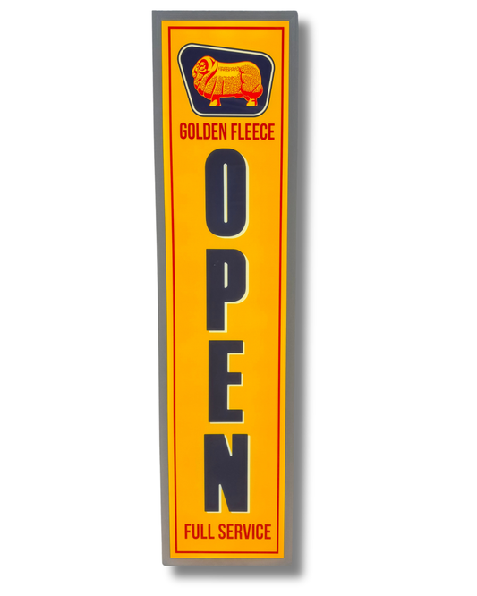Golden Fleece Vertical Light up Sign 1200MM