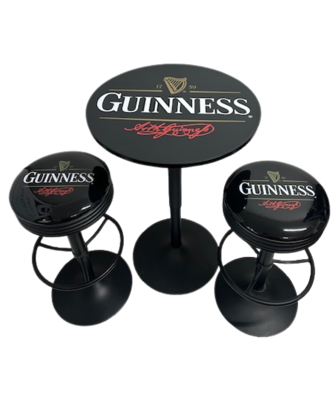 Guinness Table & Bar Stool Set