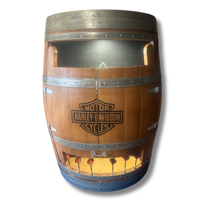 Harley Wine Barrel Dart Board Cabinet - The Dens