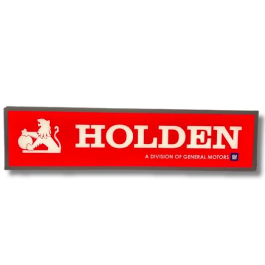 Holden Red Light Up Sign 1200MM