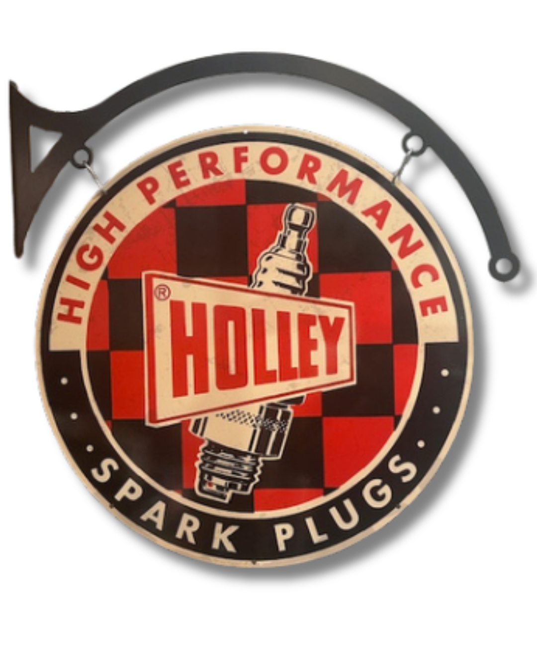 Holley spark Plugs Retro Sign Round Double Sided