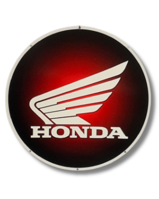 Honda Single Sided Retro Sign Round