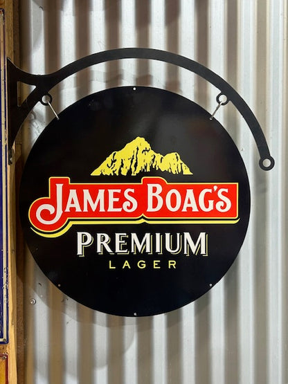 Boags Larger Retro Sign Round Double Sided