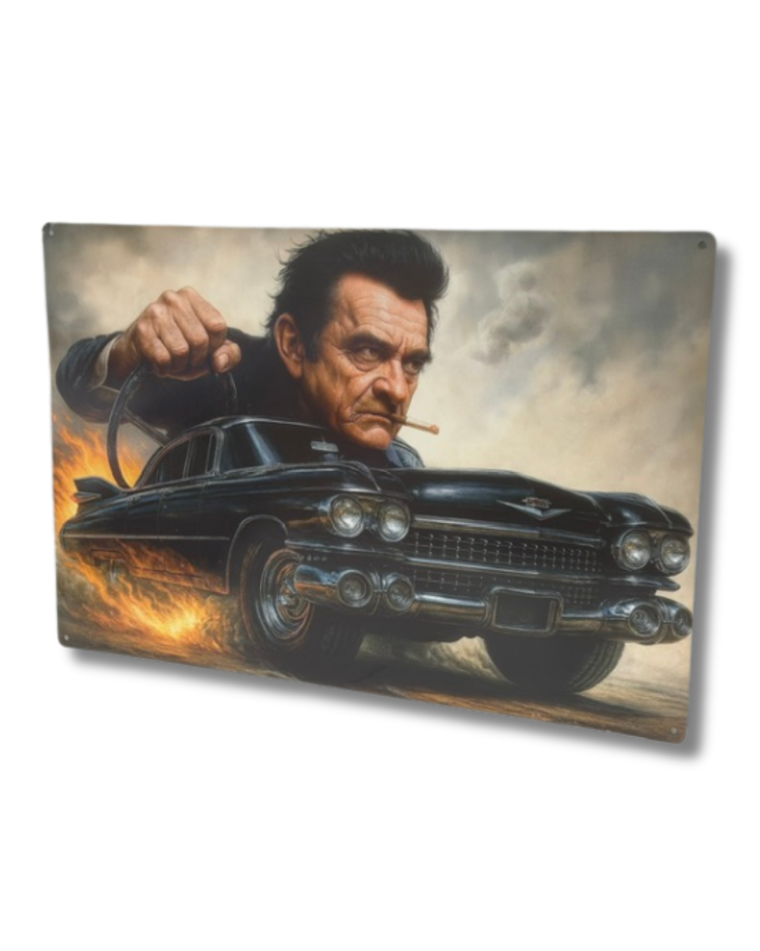 Johnny Cash Metal Wall Sign