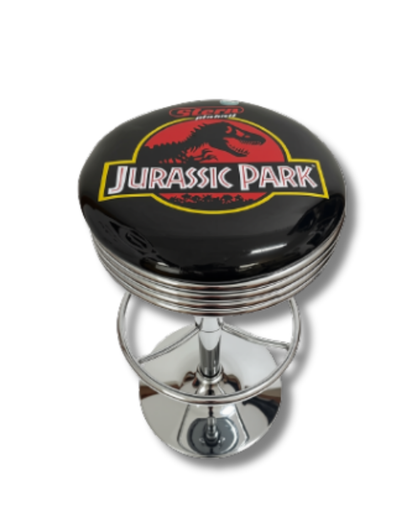 Jurassic Park Retro Bar Stool Chrome