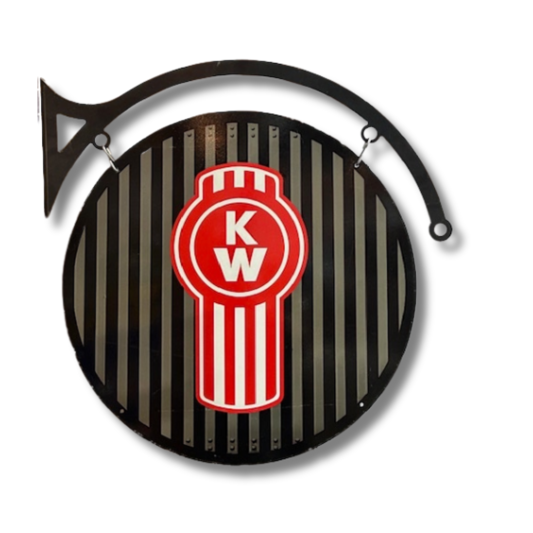 Kenworth Sign Round Double Sided | The Dens