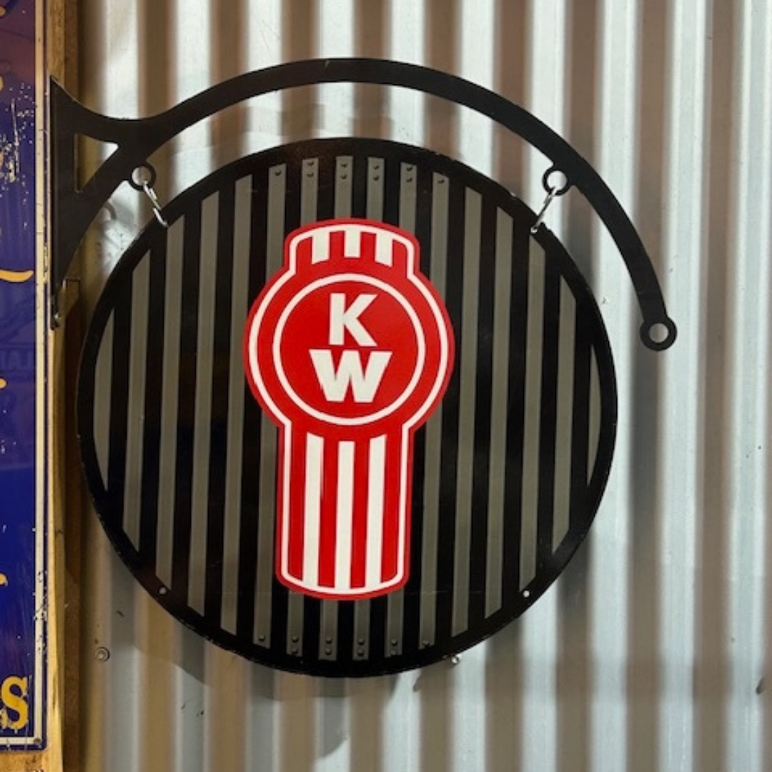 Kenworth Sign Round Double Sided