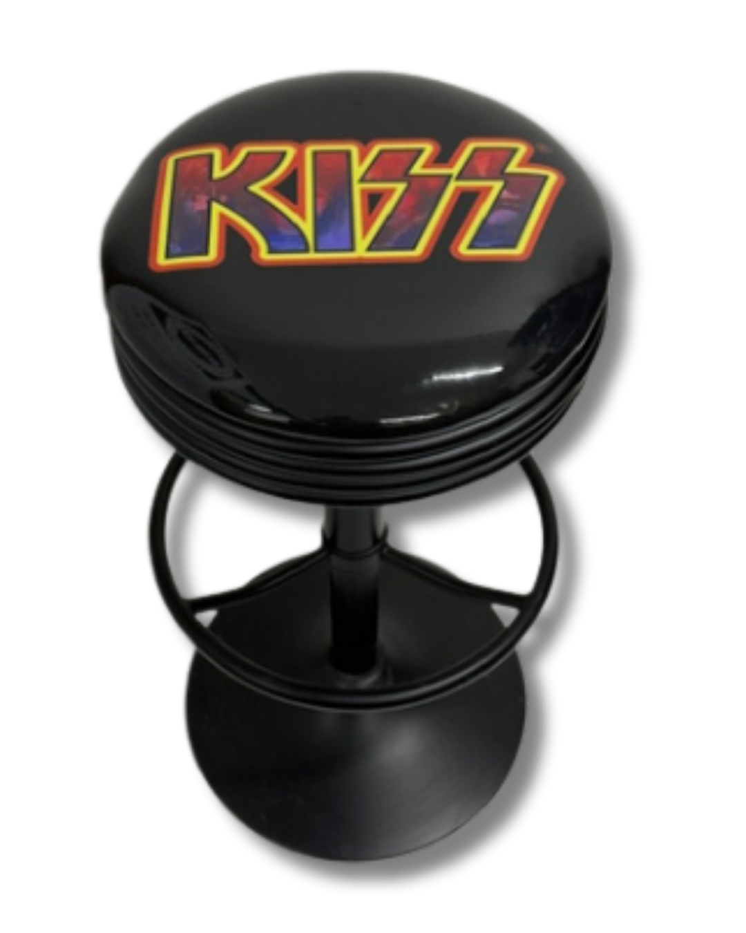 Kiss Retro Bar Stool BLK