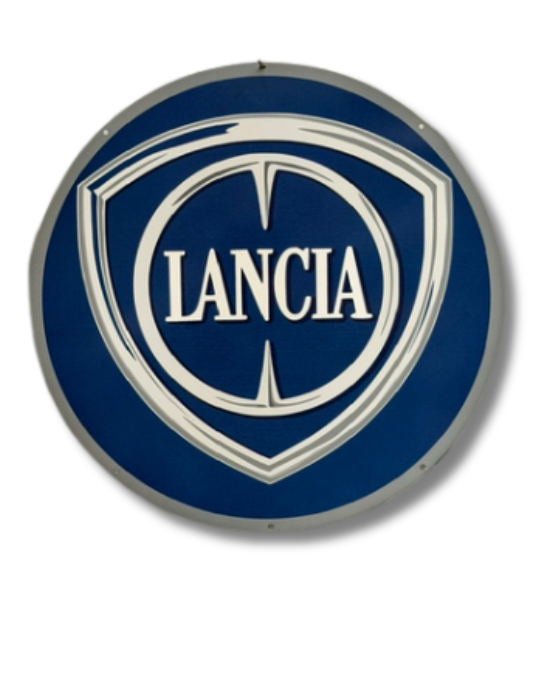 Lancia Single Sided Retro Sign Round