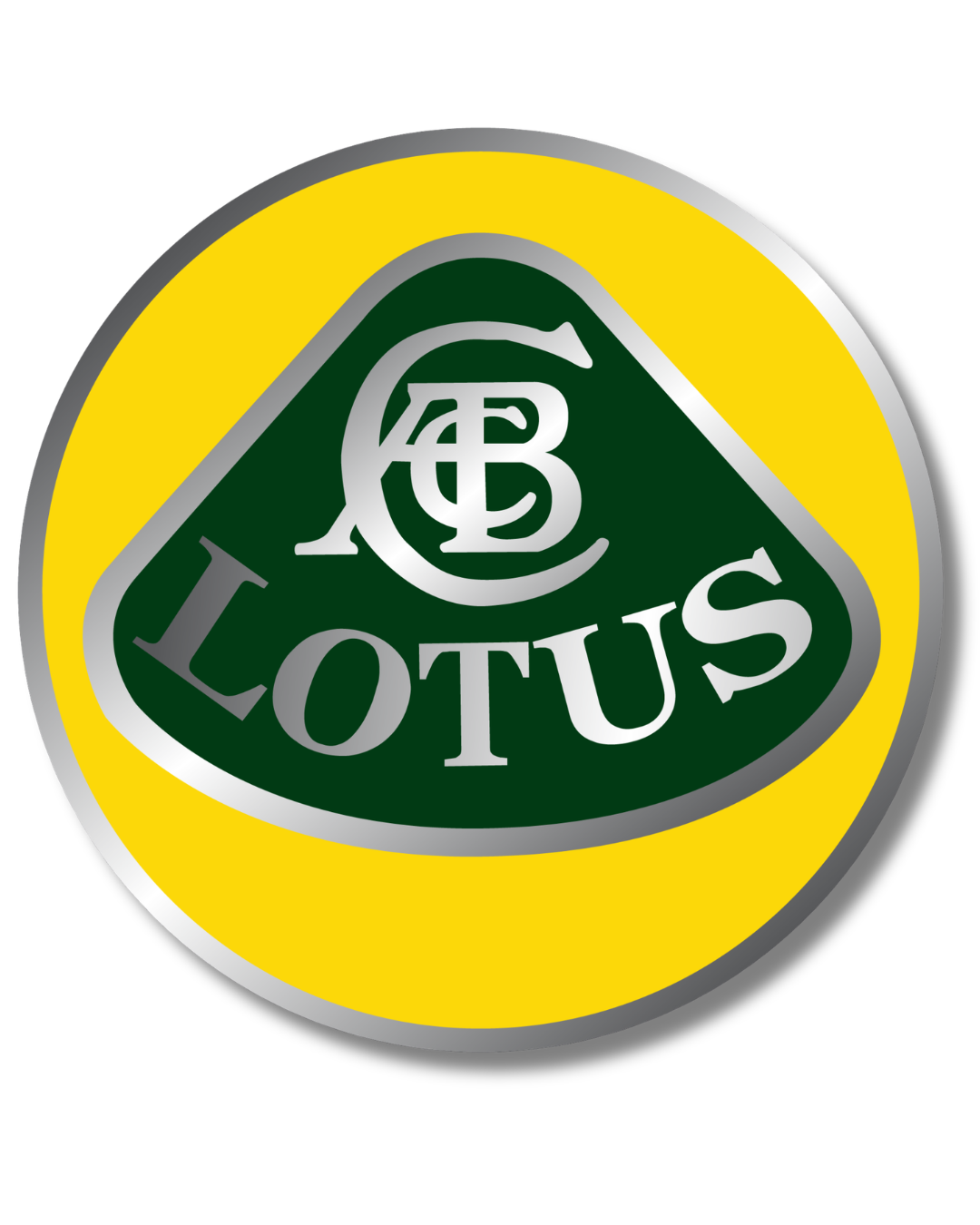 Lotus Single Sided Retro Sign Round
