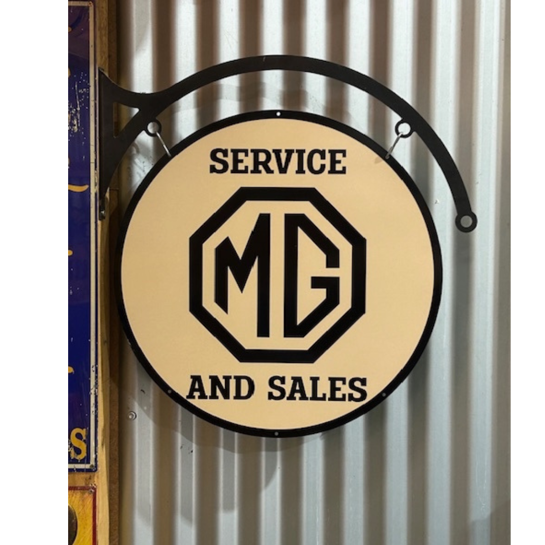 MG Service Sign Round Double Sided