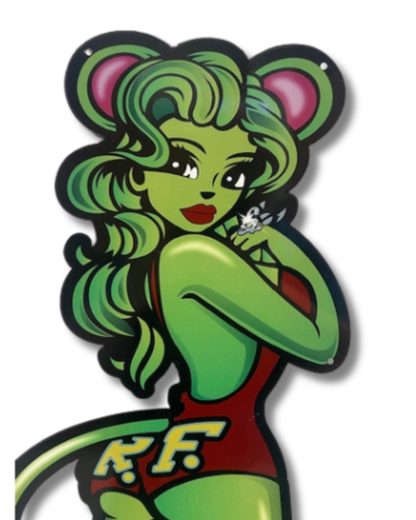 Ms Rat Fink Wall Sign