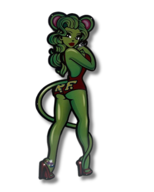 Ms Rat Fink Wall Sign