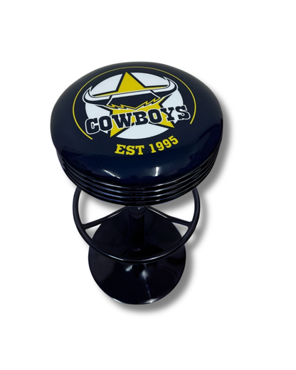 NQ Cowboys Retro Bar Stool chrome
