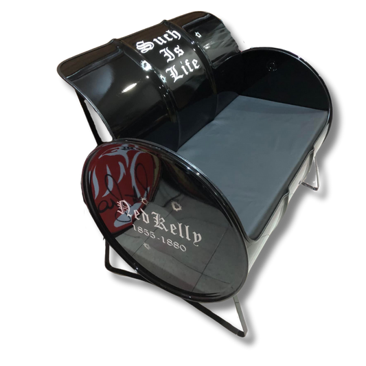Ned Kelly Drum Bench Seat
