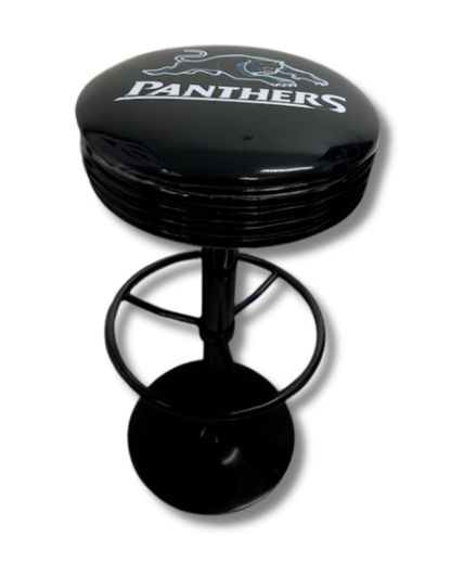 Panthers Retro Bar Stool Black