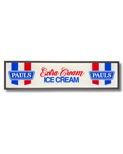Pauls Ice cream Light up Sign 1200MM