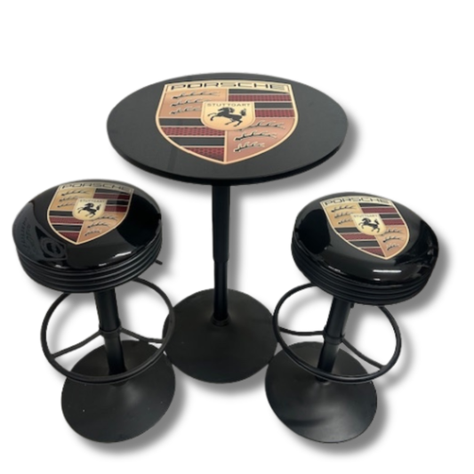 Porsche Table & Bar Stool Set