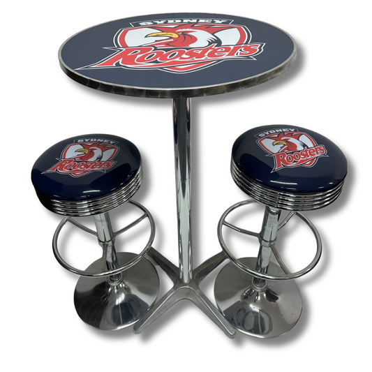 Sydney Roosters Bar Table & Stool Set