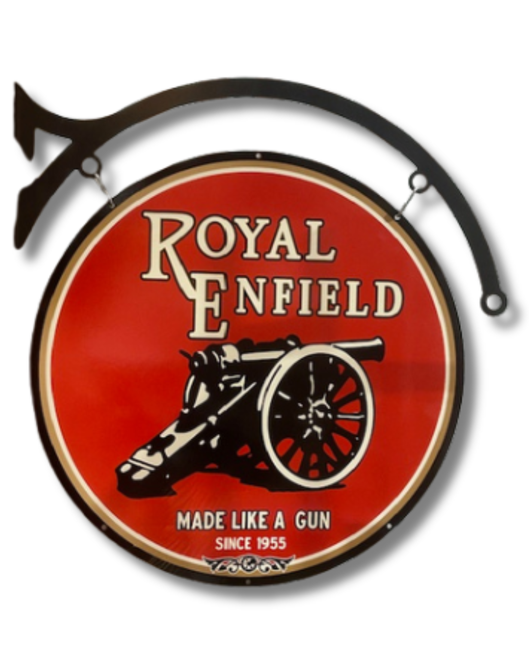 Royal Enfield Retro Sign Round Double Sided