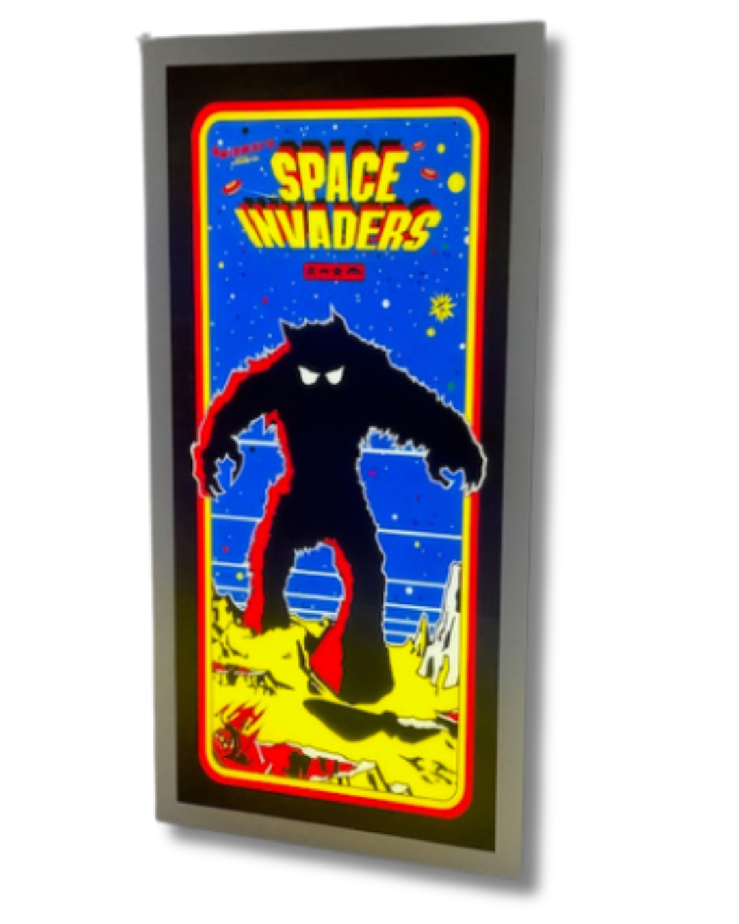 Space Invaders Light up Sign 600 x 300MM