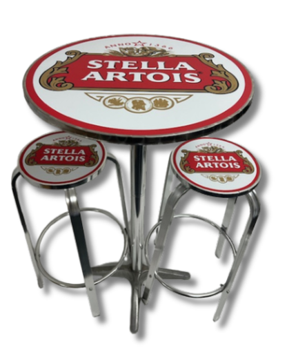 Stella Artois Exterior Bar Stool & Table Set